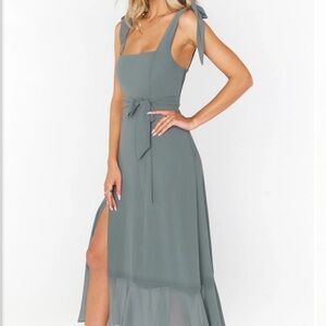 Show me your mumu sage dress.